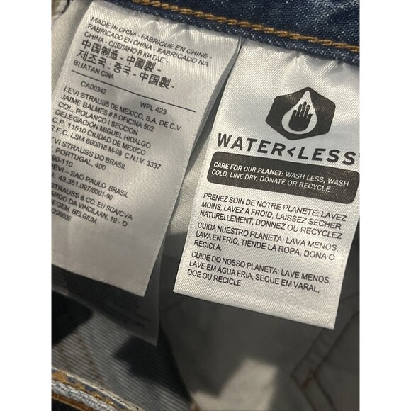 Levi’s Denim Mini Skirt Distressed, Raw Hem, Sz 26 - Picture 12 of 12